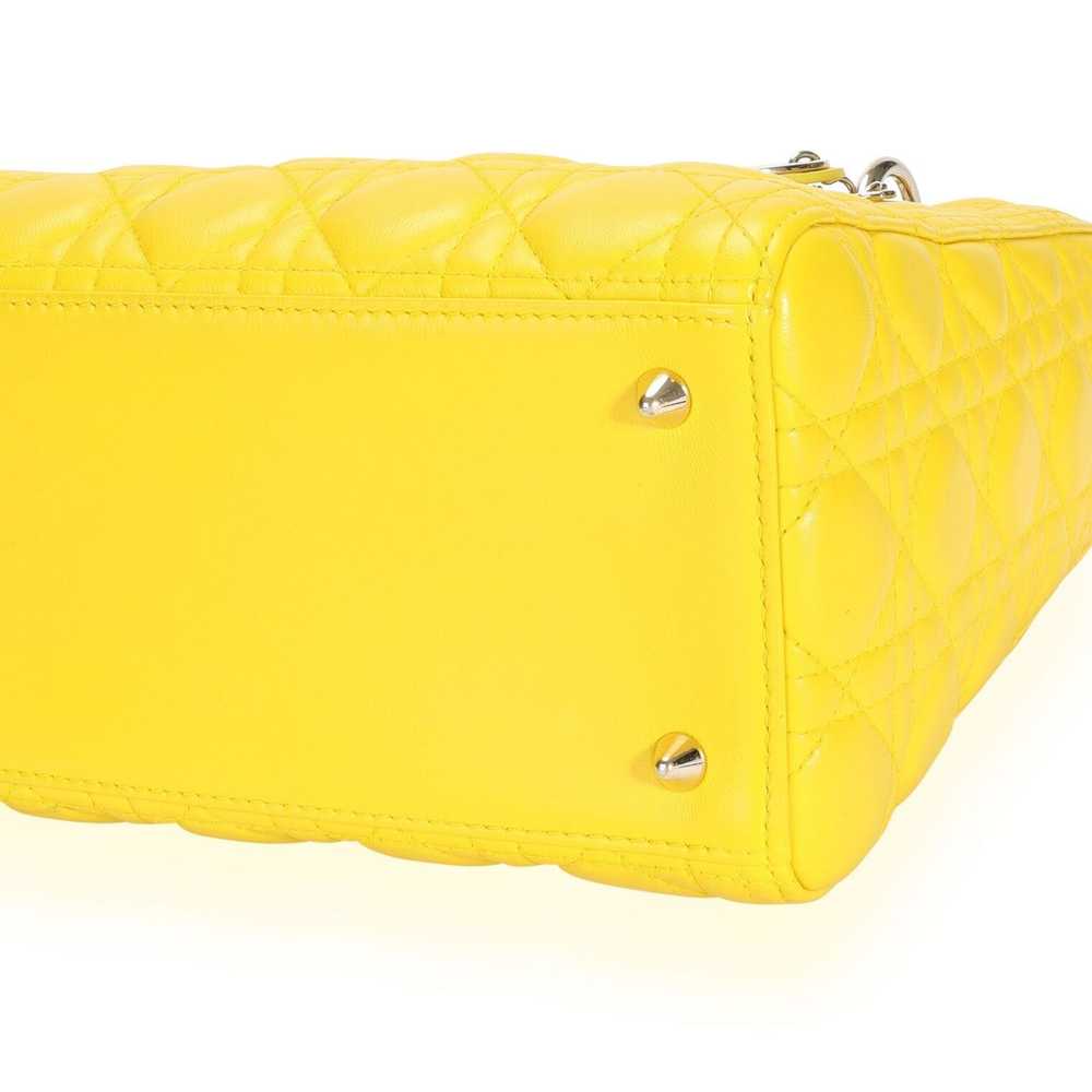 Dior Dior Yellow Cannage Lambskin Medium Lady Dio… - image 6