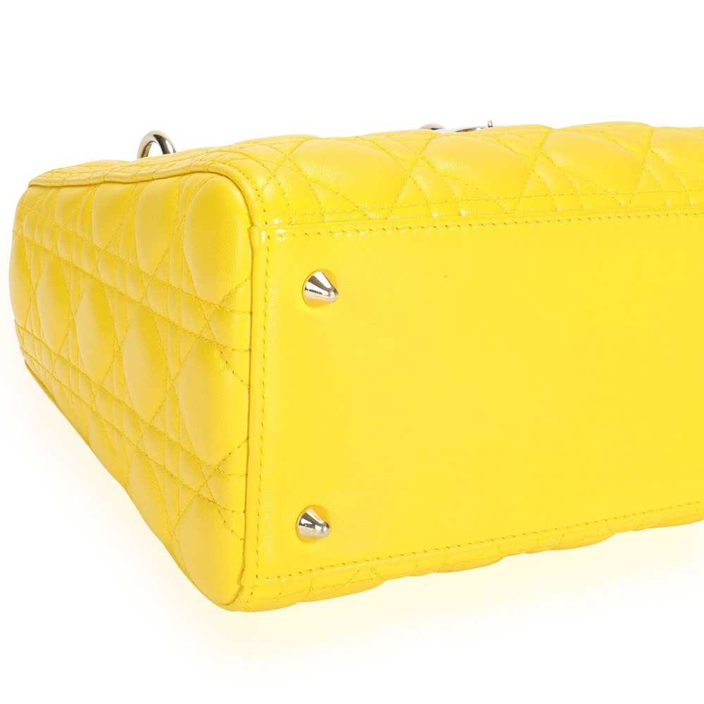 Dior Dior Yellow Cannage Lambskin Medium Lady Dio… - image 7