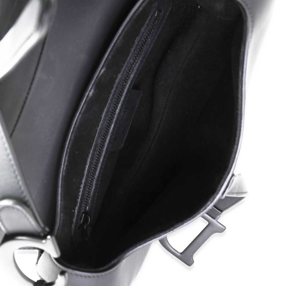 Dior Dior Ultramatte Black Calfskin Medium Saddle… - image 4