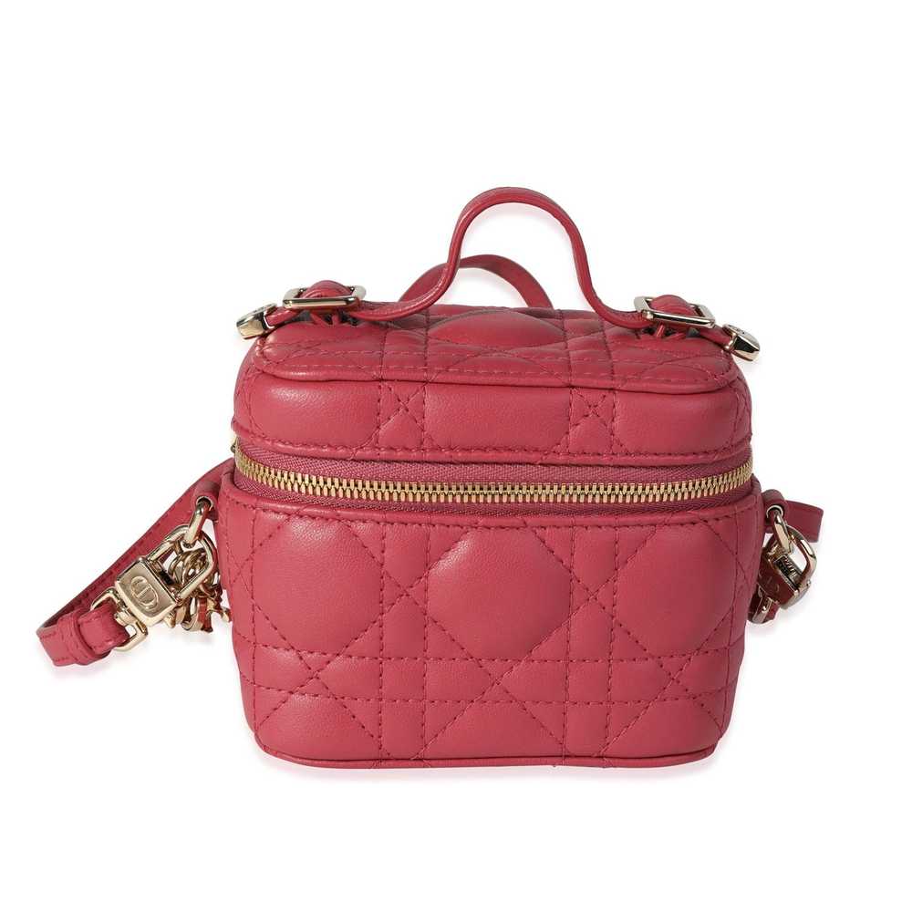 Dior Dior Mauve Cannage Quilted Lambskin Lady Dio… - image 1