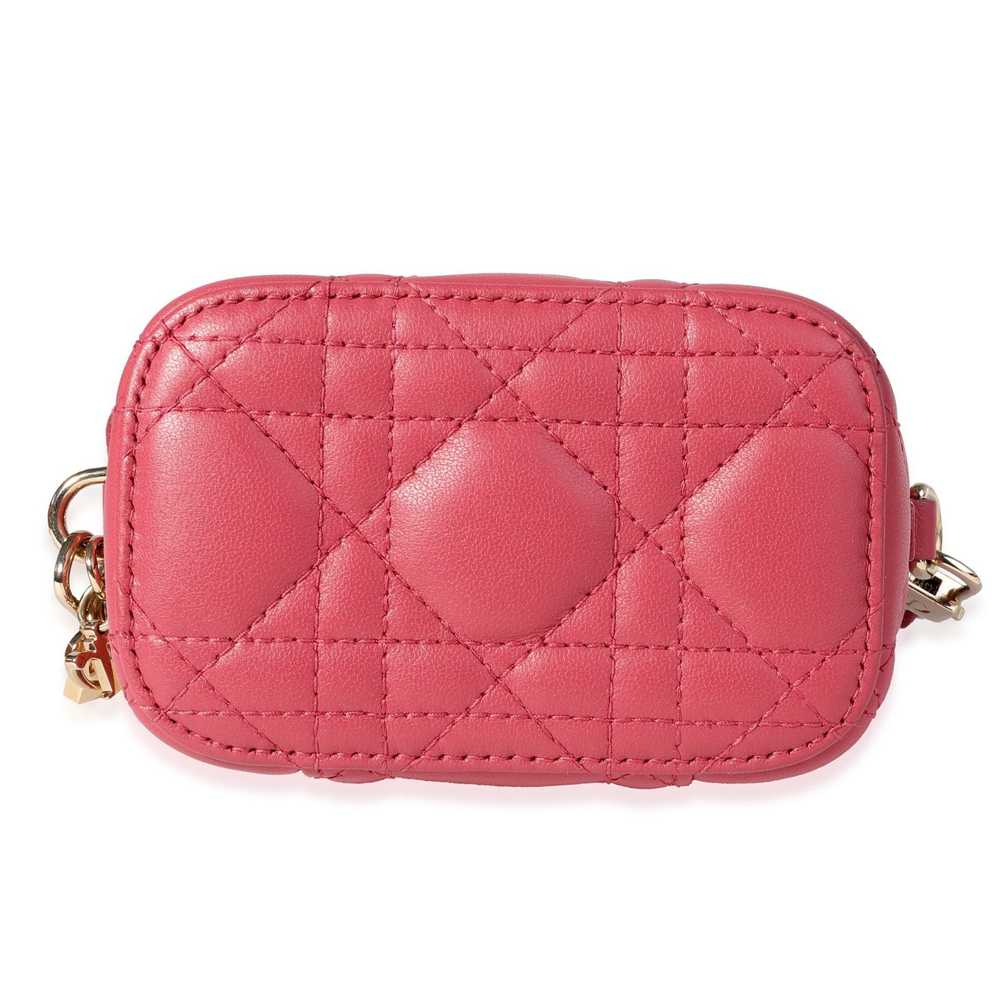 Dior Dior Mauve Cannage Quilted Lambskin Lady Dio… - image 5