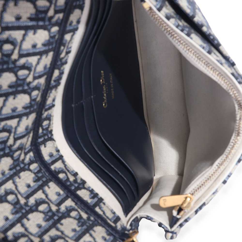 Dior Dior Blue Oblique Saddle Pouch - image 7