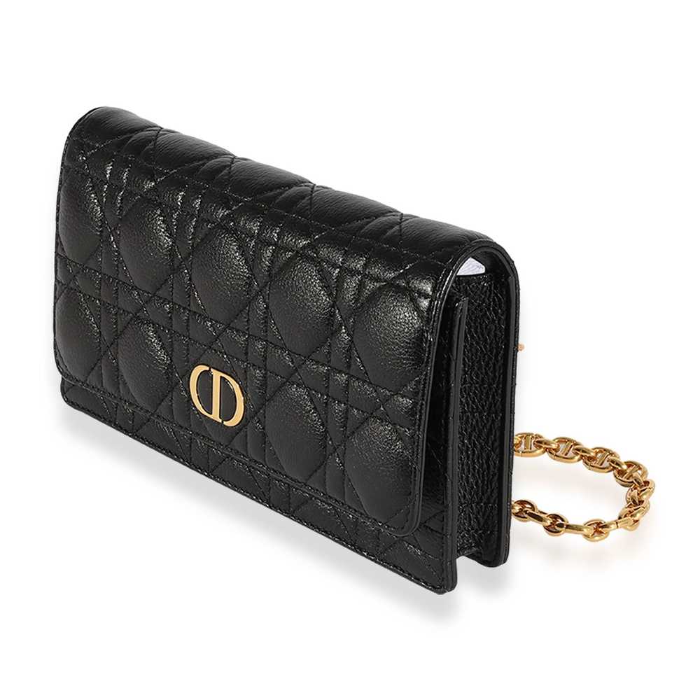 Dior Dior Black Quilted Cannage Leather Caro Belt… - image 2