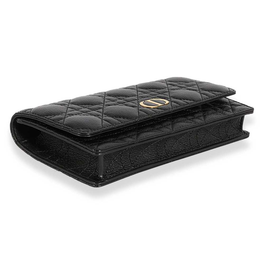 Dior Dior Black Quilted Cannage Leather Caro Belt… - image 6