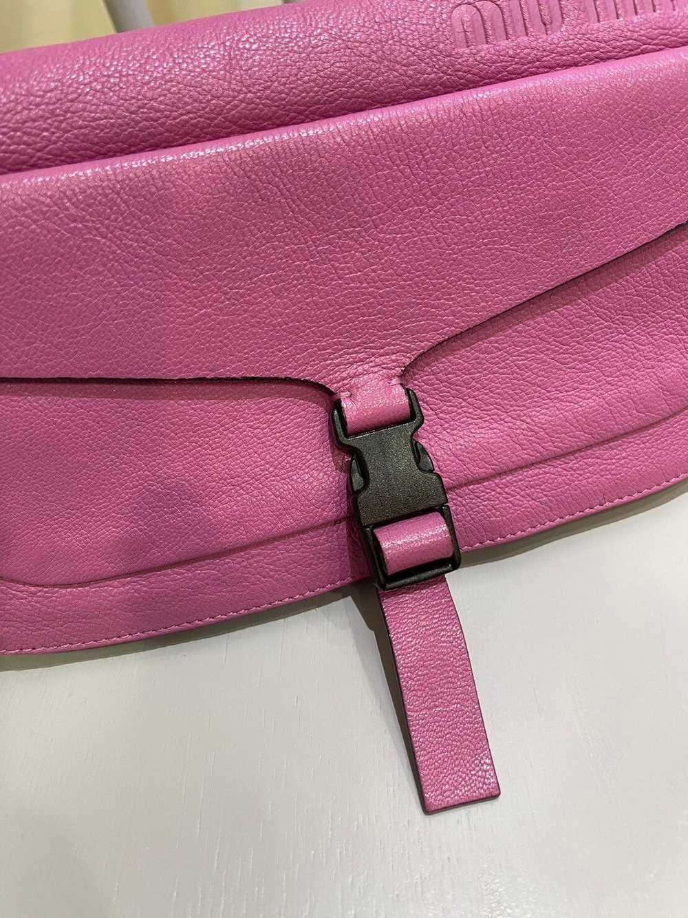 Miu Miu Miu Miu S/S 2000 Sport Style Pink Leather… - image 11
