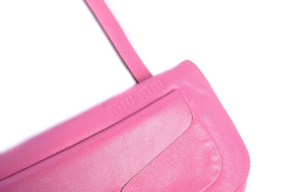 Miu Miu Miu Miu S/S 2000 Sport Style Pink Leather… - image 4