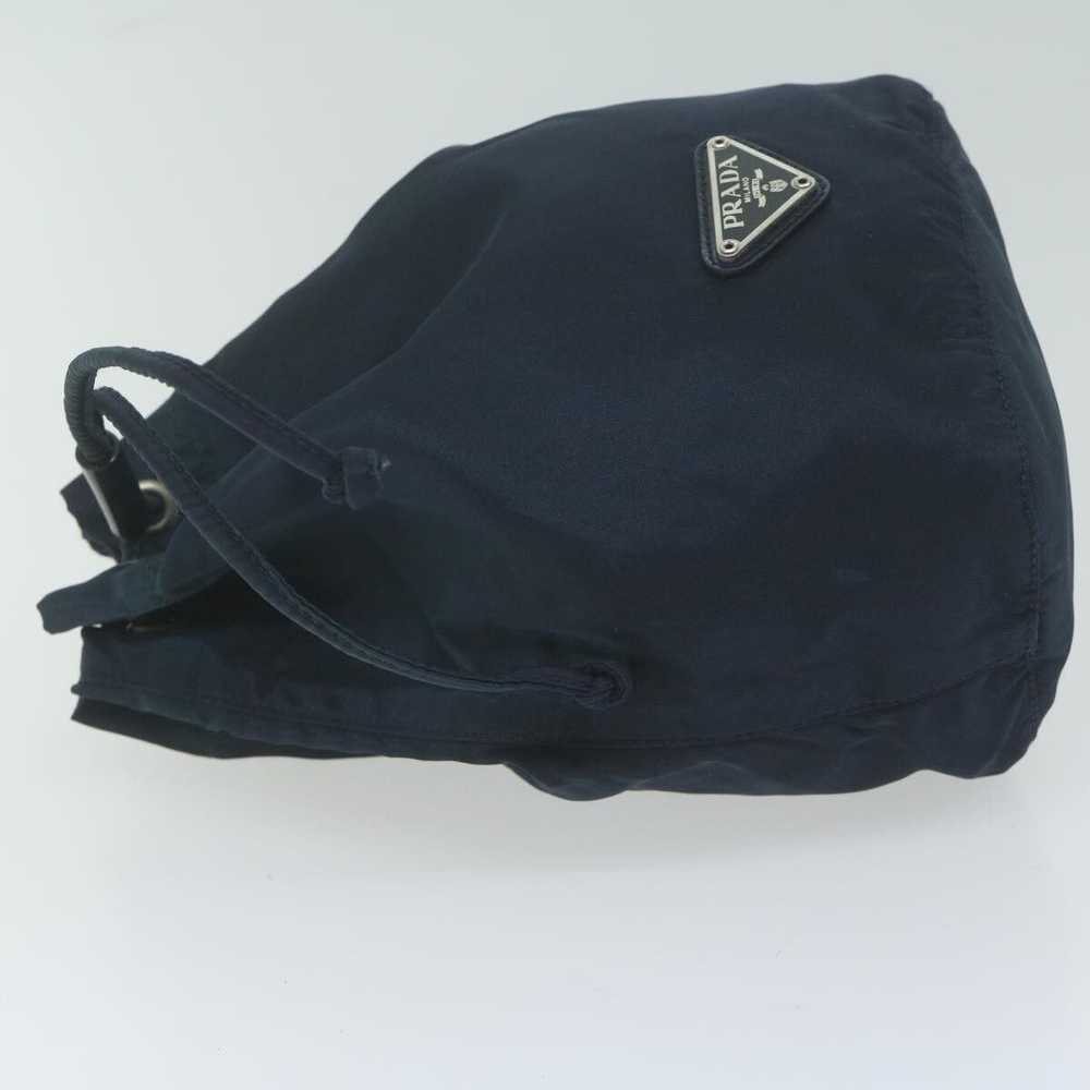 Prada PRADA Purse Pouch Nylon Navy Auth bs11696 - image 4