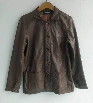 [Pre-Owned] I.S. Vintage Leather Fishing Vest RQ33069 Issey Miyake