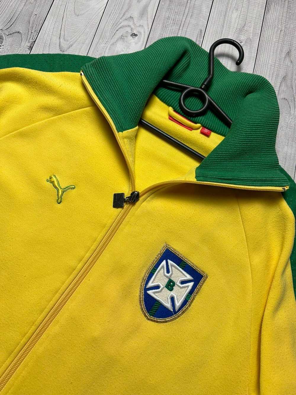Puma × Soccer Jersey × Vintage Vintage Brazil 10 … - image 4