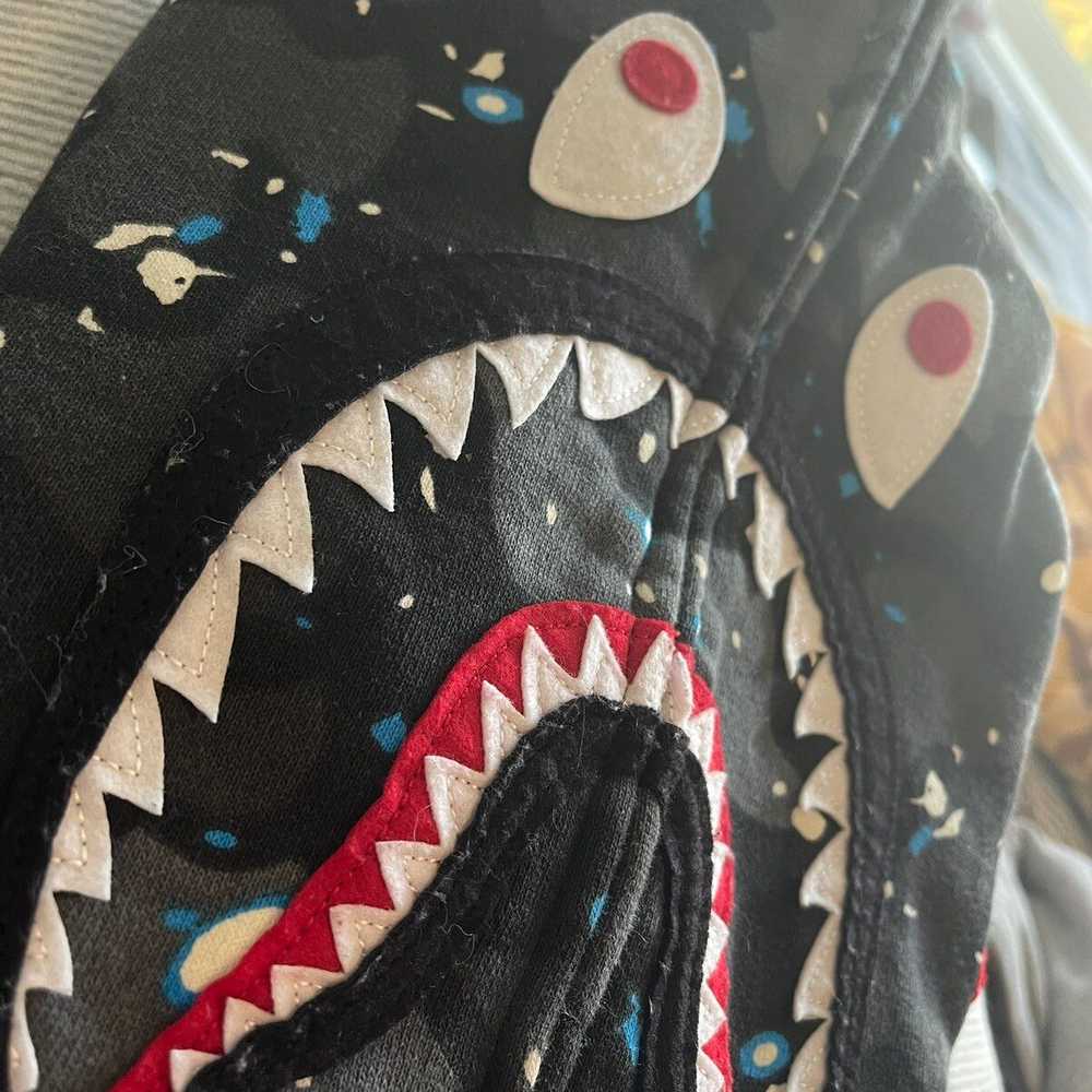 Bape Bape Ladies Space Camo PONR Shark Hoodie Zip… - image 11