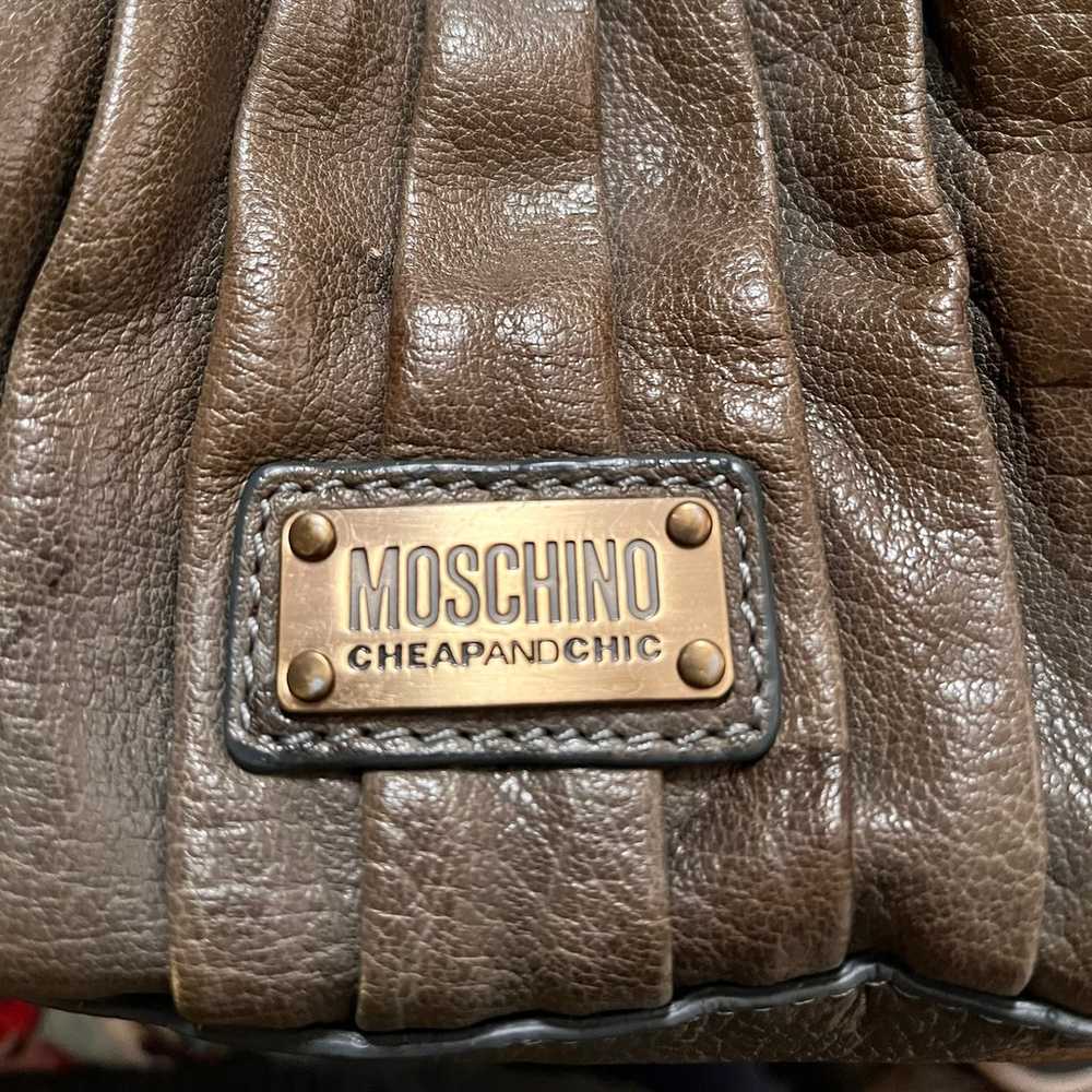 Moschino Authentic Olive Green Shoulder Bag - image 6