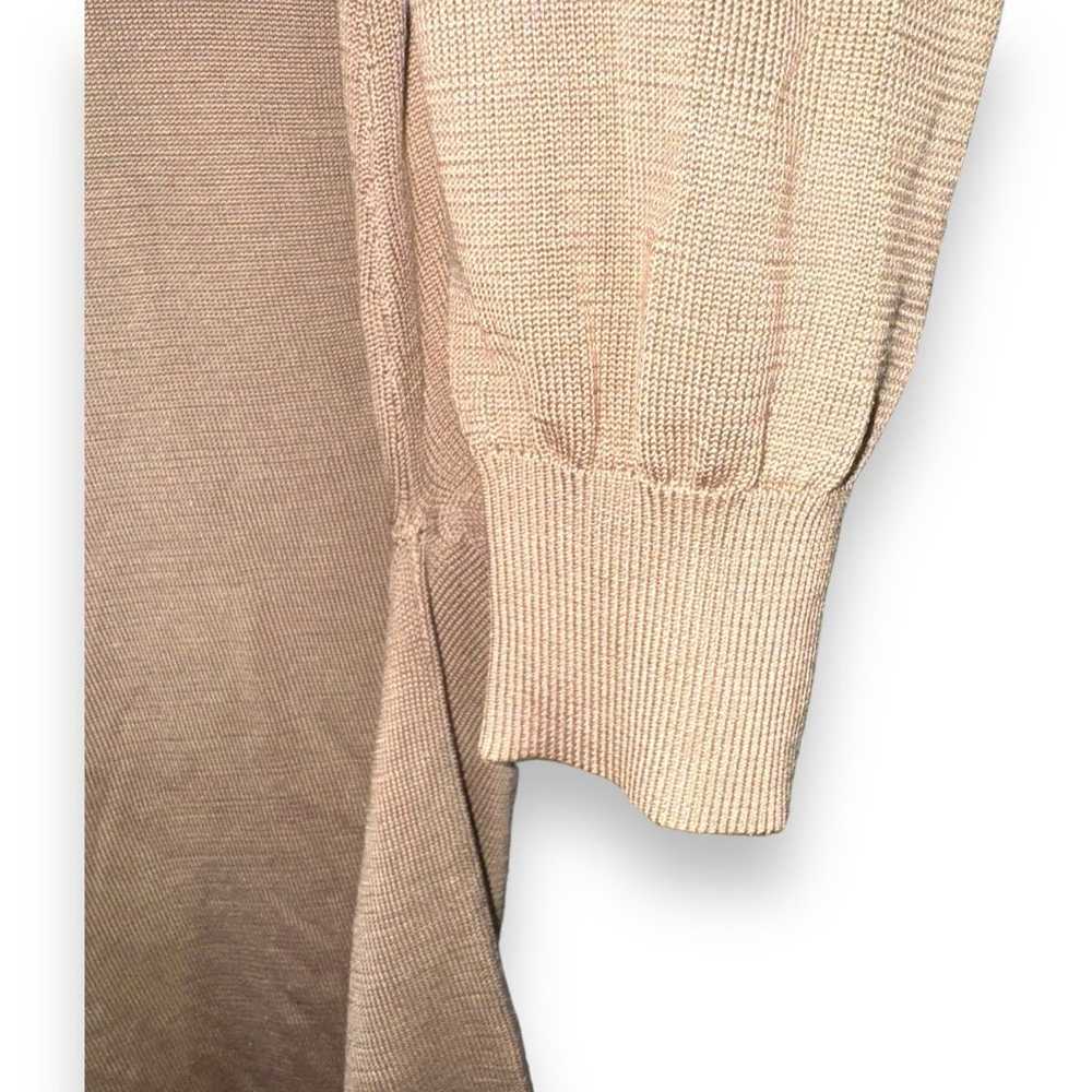 Tom James Tan Tom James 100% 4-Ply Silk L/S Knit … - image 5