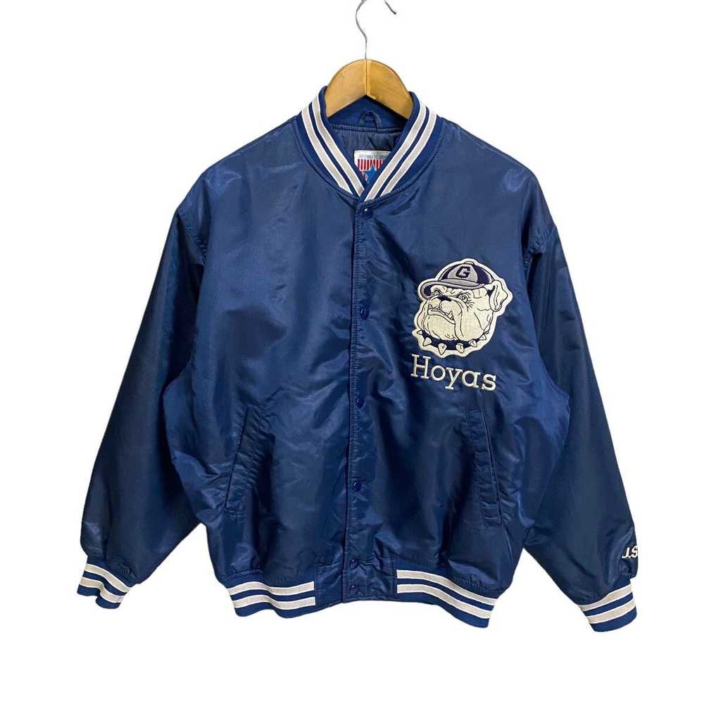 American College × Varsity Jacket Vintage Georget… - image 2