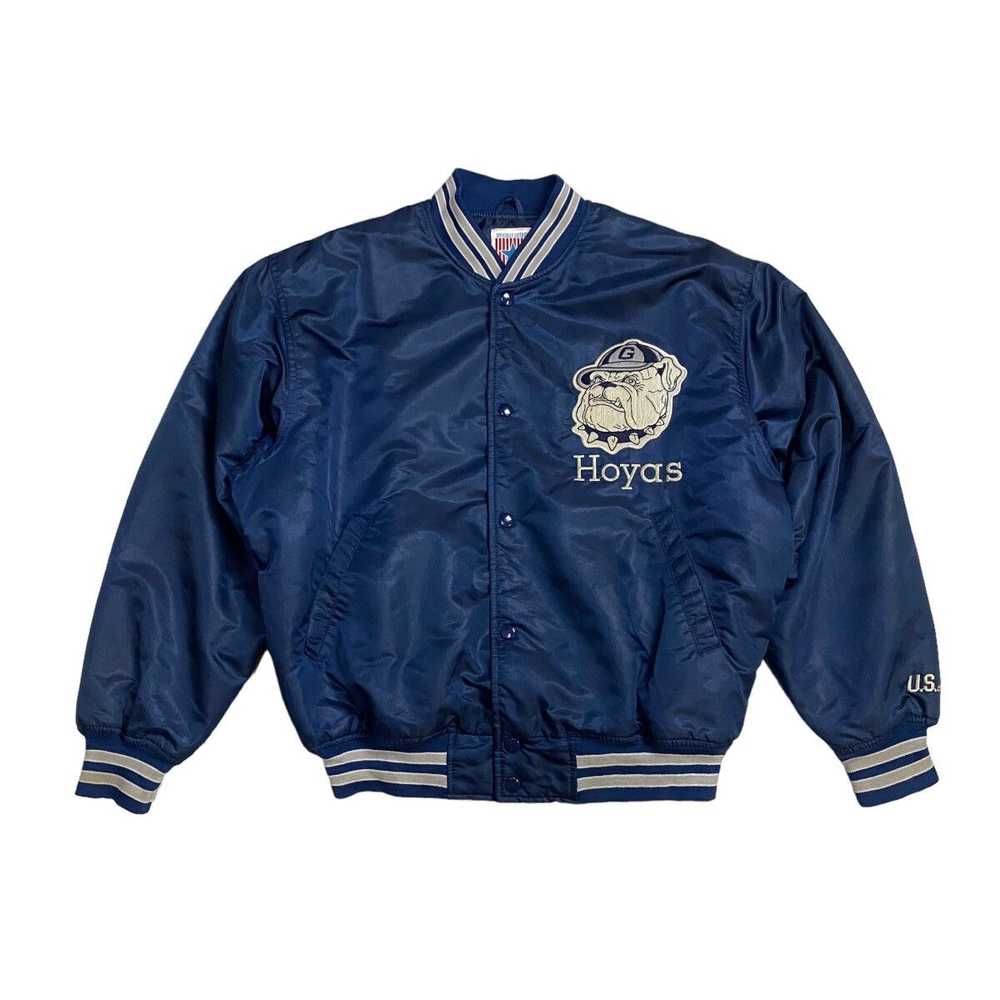 American College × Varsity Jacket Vintage Georget… - image 5