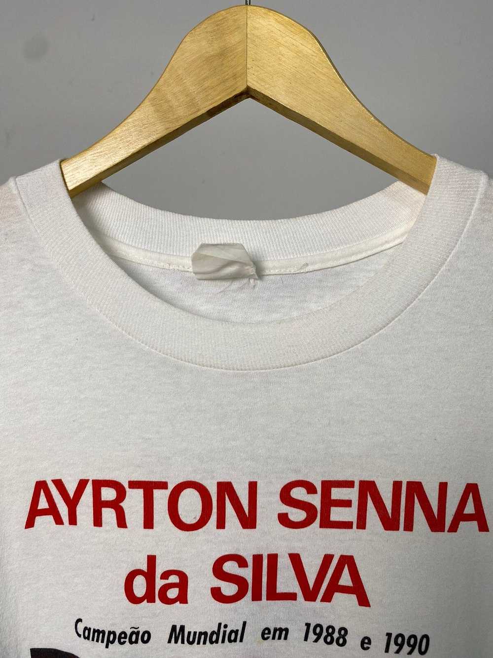 Vintage VIntage Ayrton senna da silva Tshirt - image 5