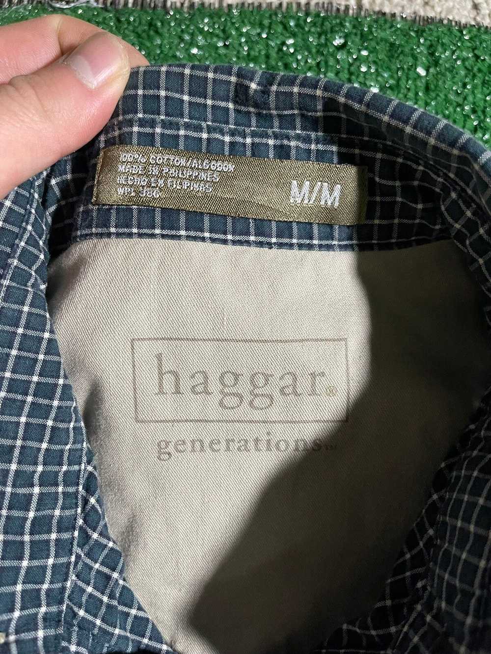 Haggar Green Pocket Button Up Shirt - image 2