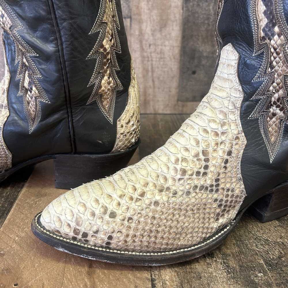 Other Hondo Vintage Snakeskin Leather Inlay Cowbo… - image 10
