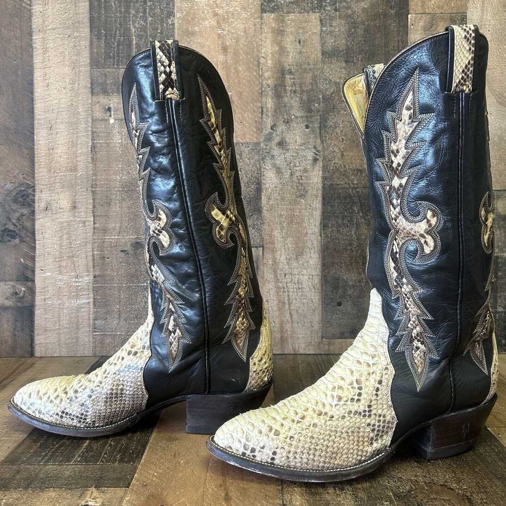 Other Hondo Vintage Snakeskin Leather Inlay Cowbo… - image 1