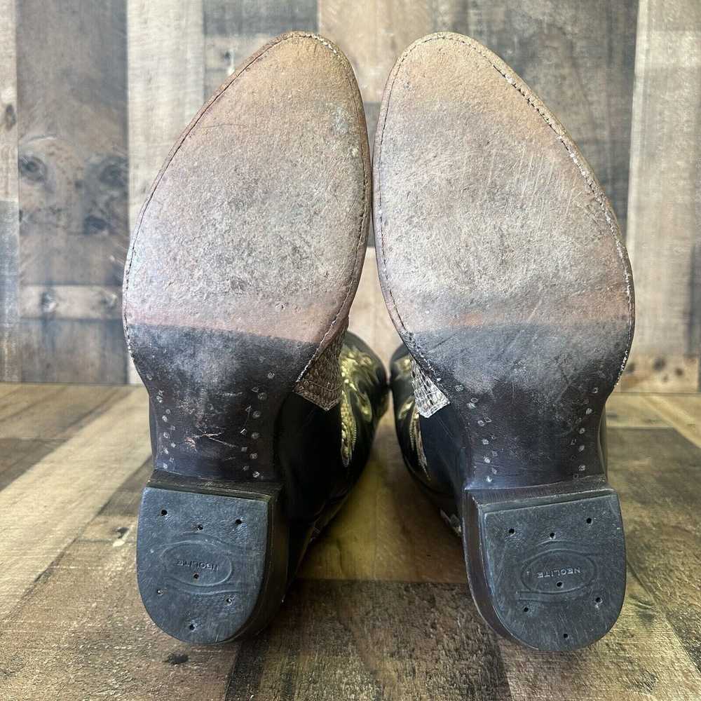 Other Hondo Vintage Snakeskin Leather Inlay Cowbo… - image 2