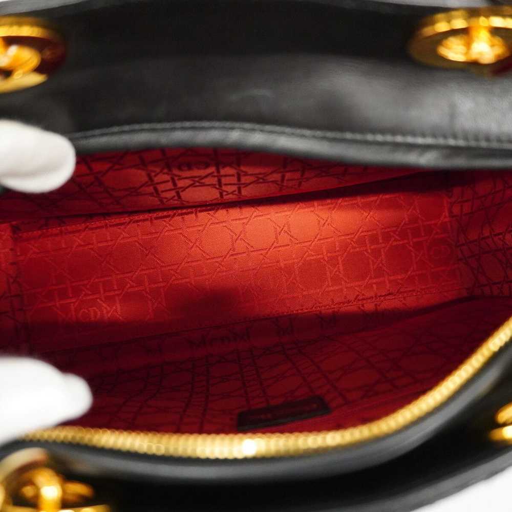 Dior Dior Handbag Cannage Leather Black - image 2
