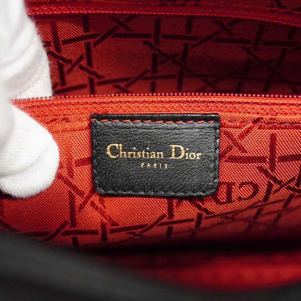 Dior Dior Handbag Cannage Leather Black - image 3