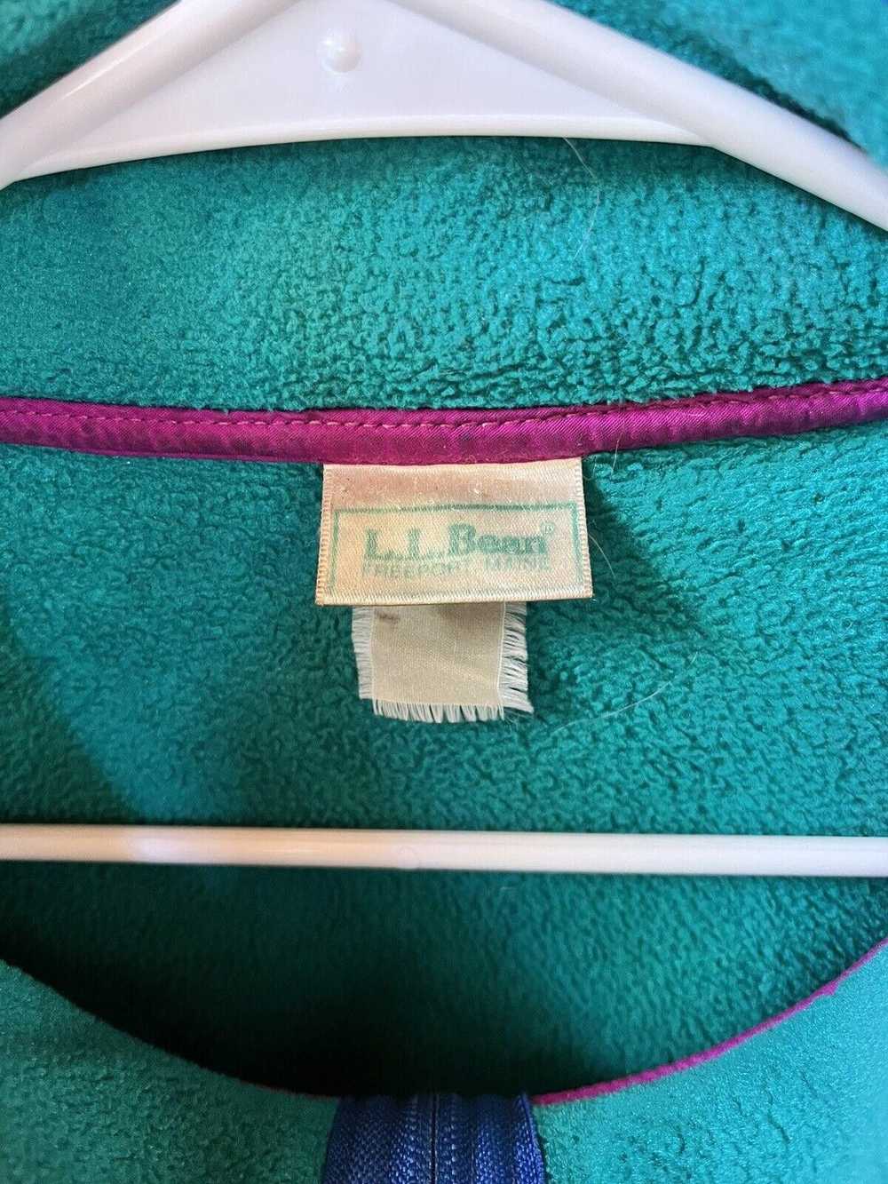 L.L. Bean Vintage 1990s LL Bean Fleece Retro Color Bl… Gem