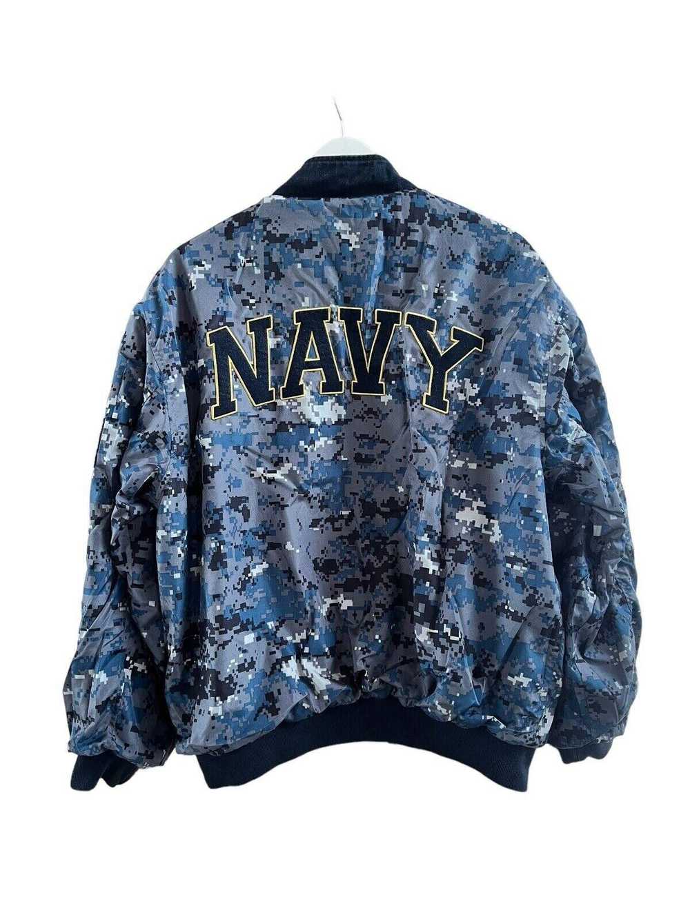 Designer 2011 Navy USA Reversible Jacket Men’s Me… - image 2