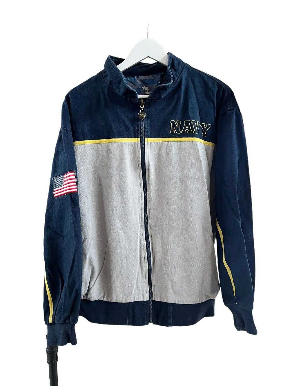 Designer 2011 Navy USA Reversible Jacket Men’s Me… - image 3