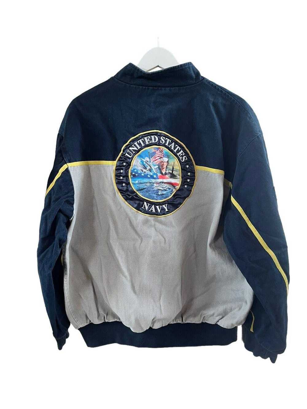 Designer 2011 Navy USA Reversible Jacket Men’s Me… - image 4