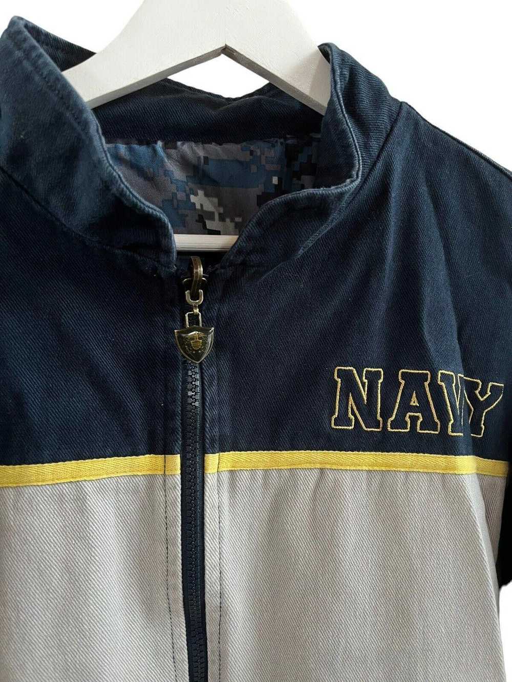 Designer 2011 Navy USA Reversible Jacket Men’s Me… - image 5