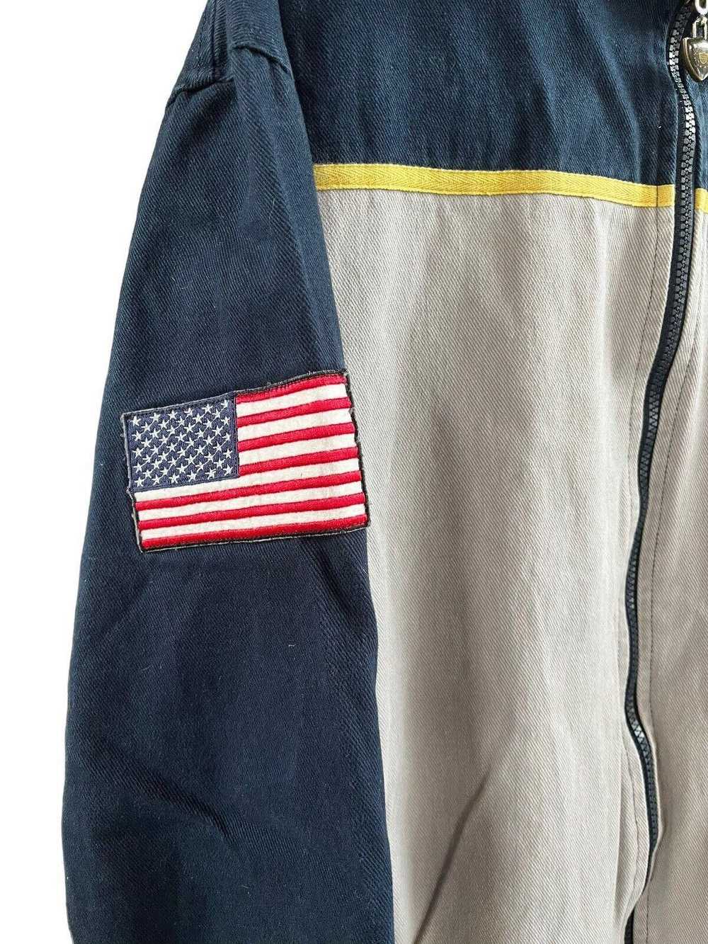 Designer 2011 Navy USA Reversible Jacket Men’s Me… - image 6