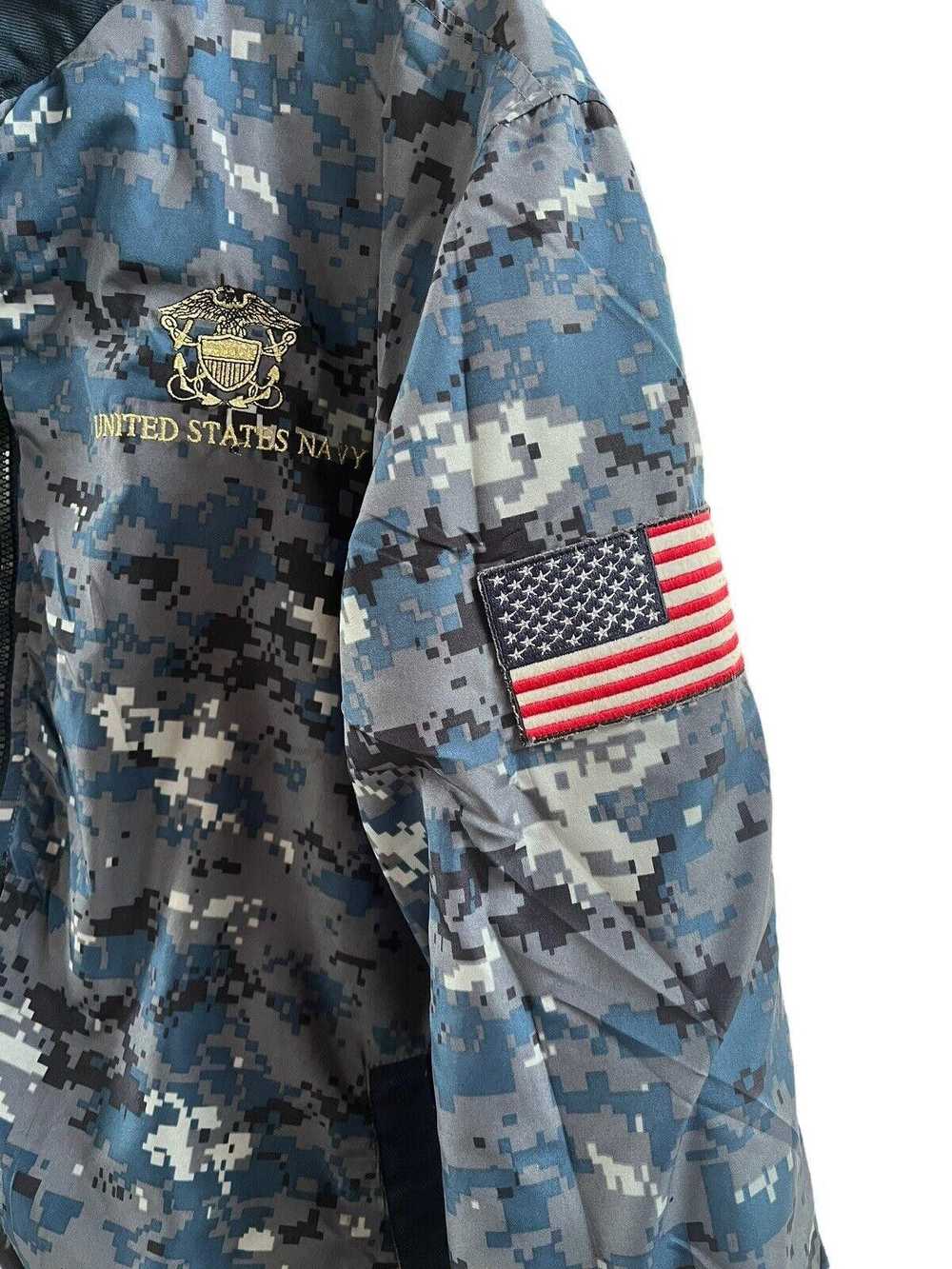Designer 2011 Navy USA Reversible Jacket Men’s Me… - image 7