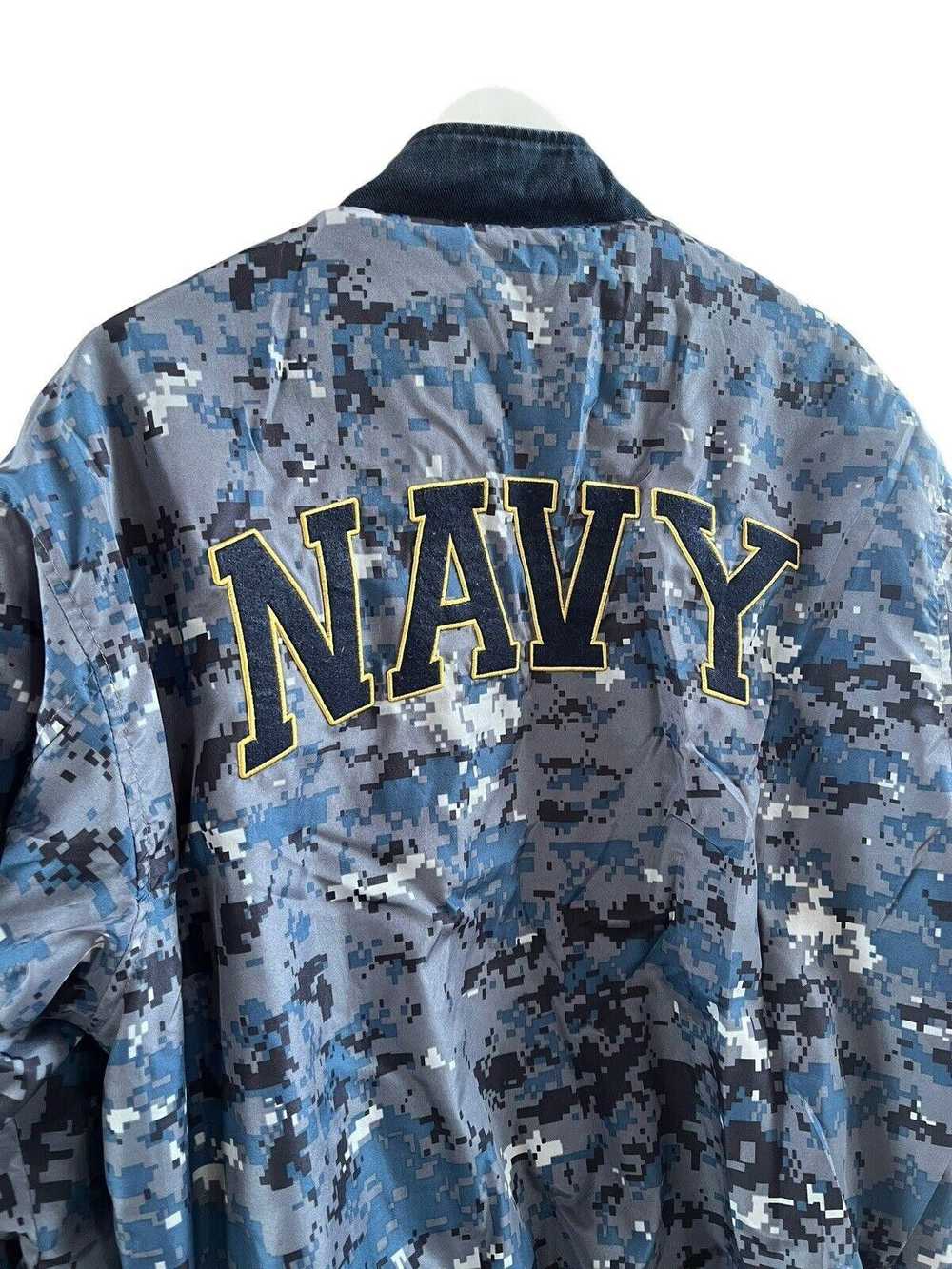 Designer 2011 Navy USA Reversible Jacket Men’s Me… - image 8