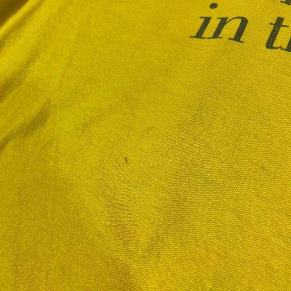 Fruit Of The Loom 90s yellow cigarette tee shirt - image 3