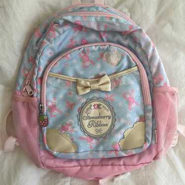 big mothergarden strawberry ribbon backpack!!