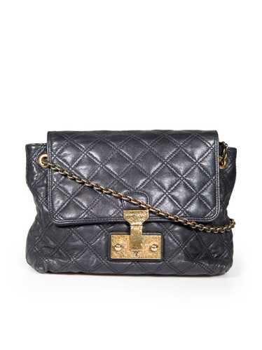 Marc Jacobs × Single Black Leather Large Single Ba