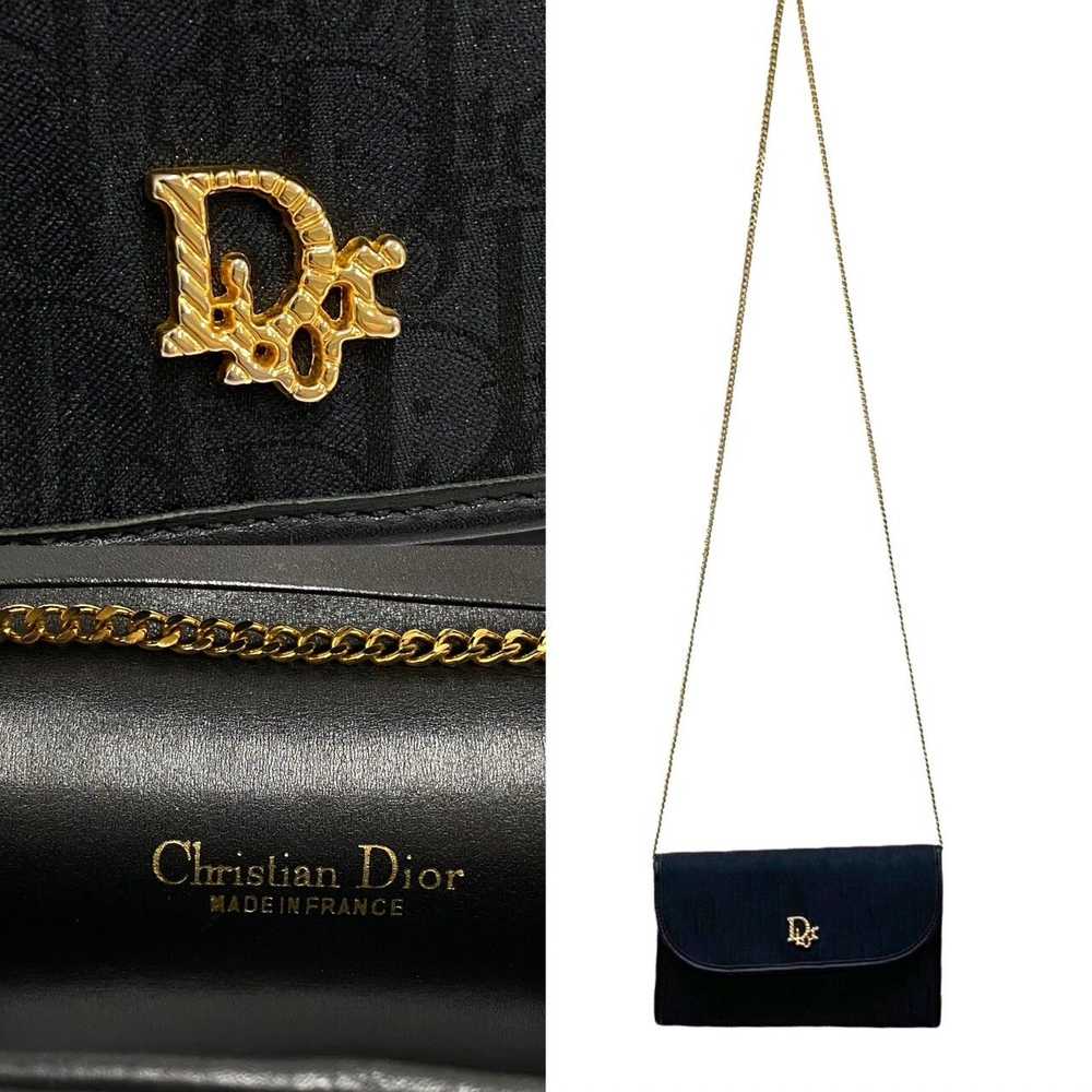 Dior Dior Trotter Logo Hardware Chain Mini Black - image 3