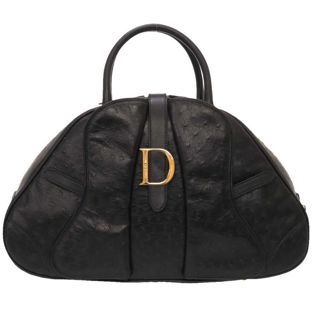 Dior Dior Double Saddle Ostrich Black - image 1