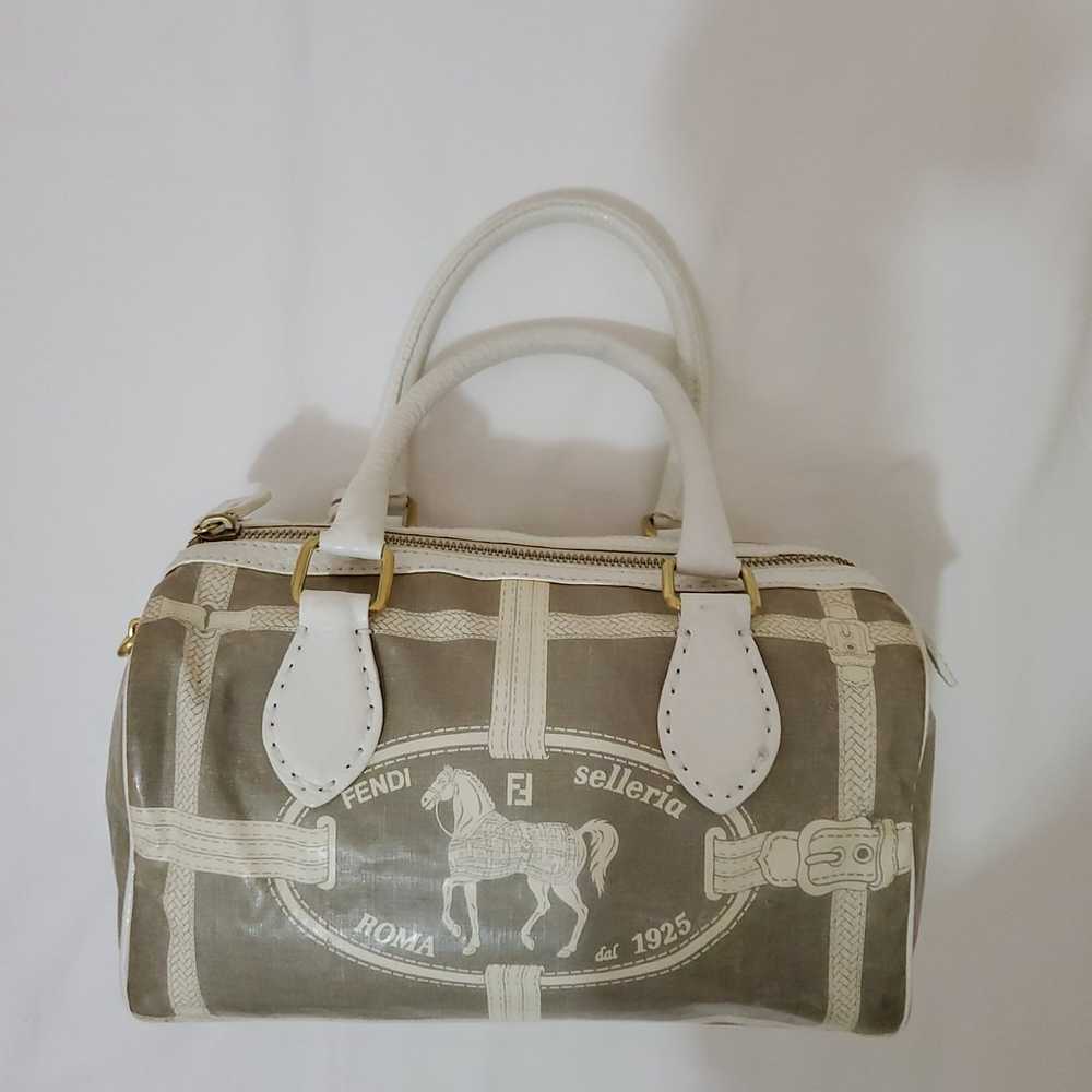FENDI Selleria Roma 1925 Horse Linen Leather Padl… - image 3
