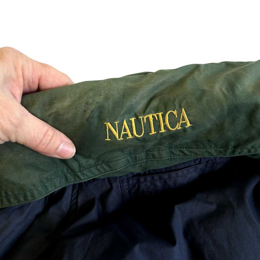 Nautica 90's Nautica COLORBLOCK Stripe Hooded Win… - image 5