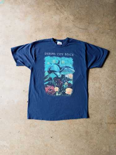 Vintage dolphins art tee - Gem