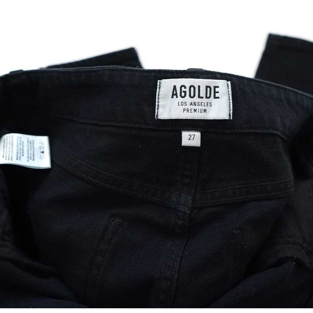 Agolde AGOLDE Nico Zipper Black Denim Jeans Women… - image 4