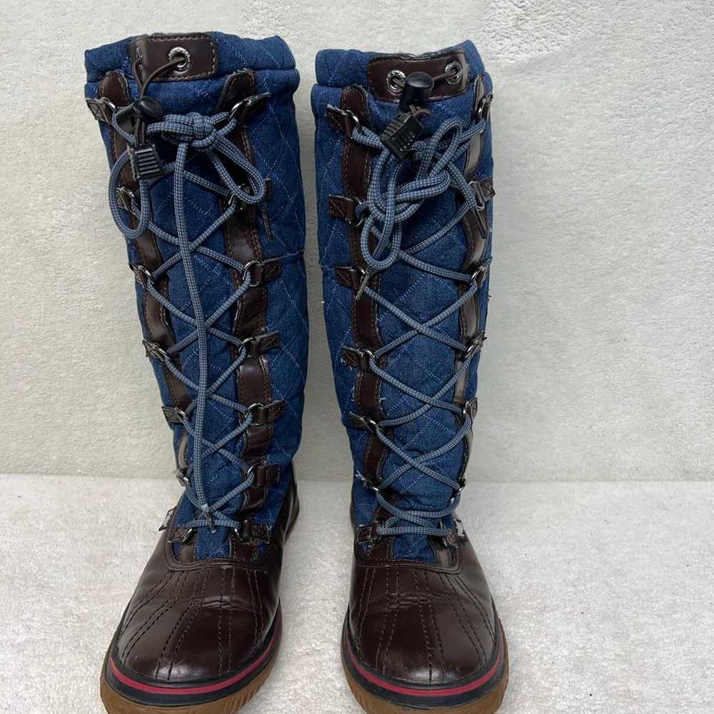 Pajar Boots US10 Grip Blue/denim Brown Lace Up Ta… - image 1