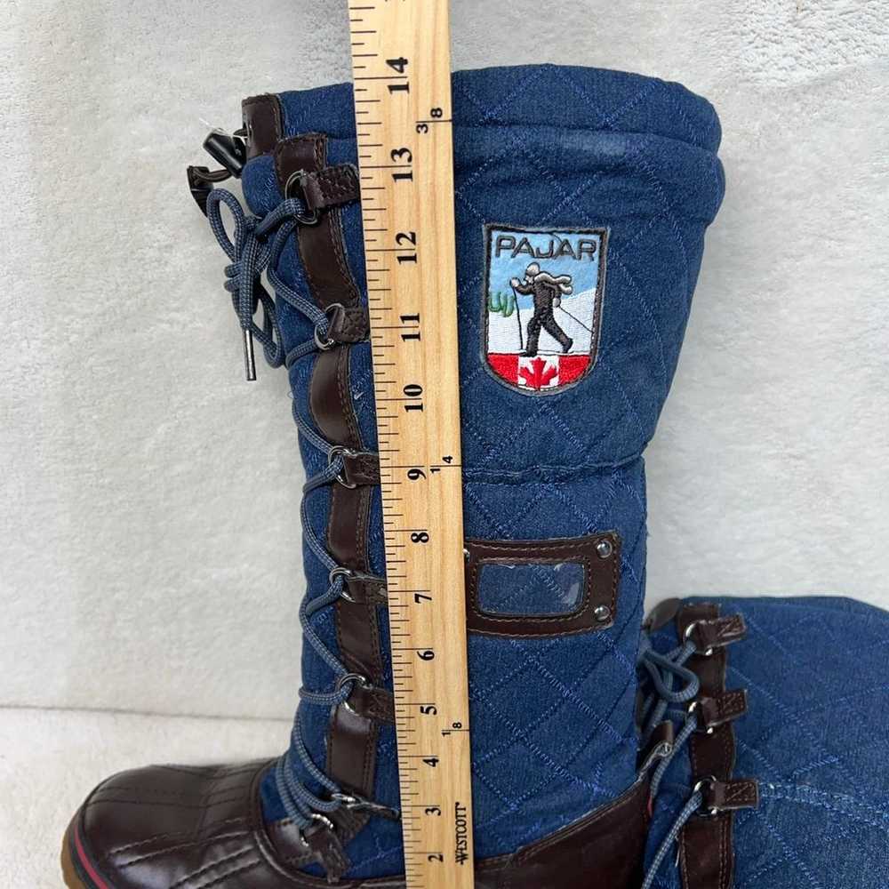 Pajar Boots US10 Grip Blue/denim Brown Lace Up Ta… - image 7