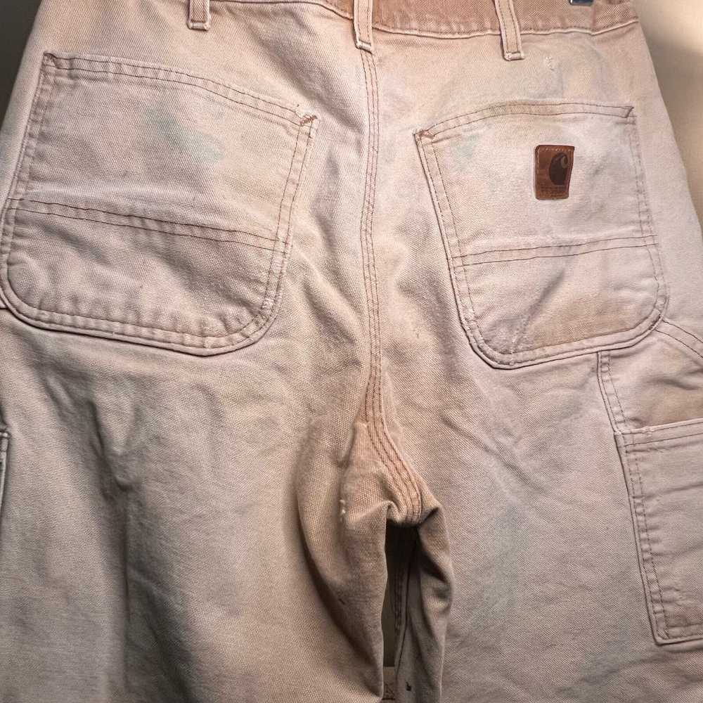 Carhartt Ultra distressed carhartt pants with pai… - image 3