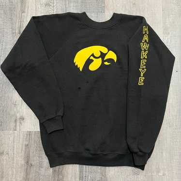 Collegiate × Hanes × Vintage VTG Iowa Hawkeyes Bl… - image 1