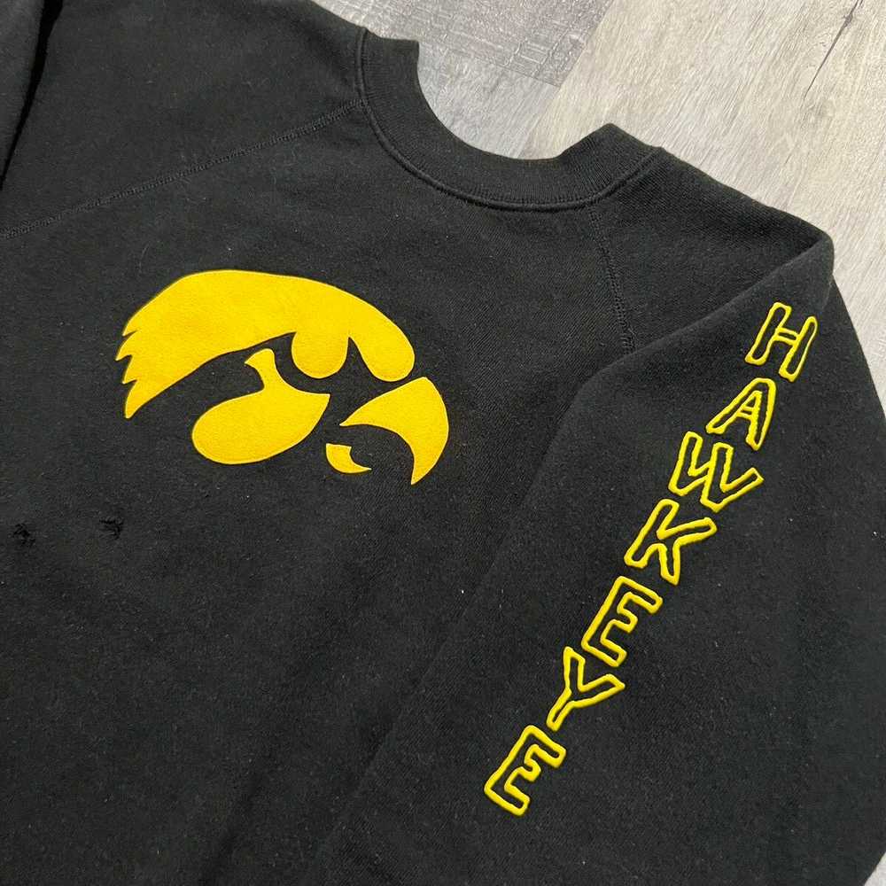 Collegiate × Hanes × Vintage VTG Iowa Hawkeyes Bl… - image 2