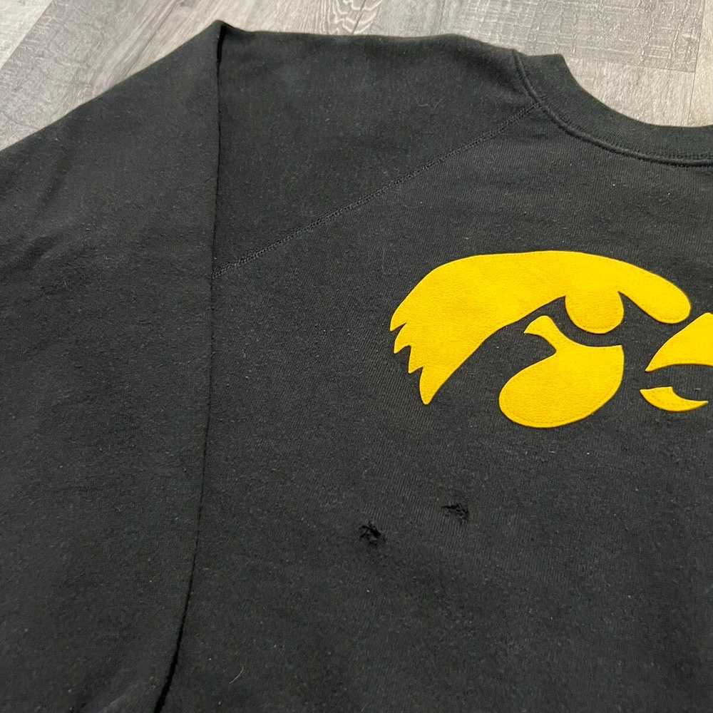 Collegiate × Hanes × Vintage VTG Iowa Hawkeyes Bl… - image 4