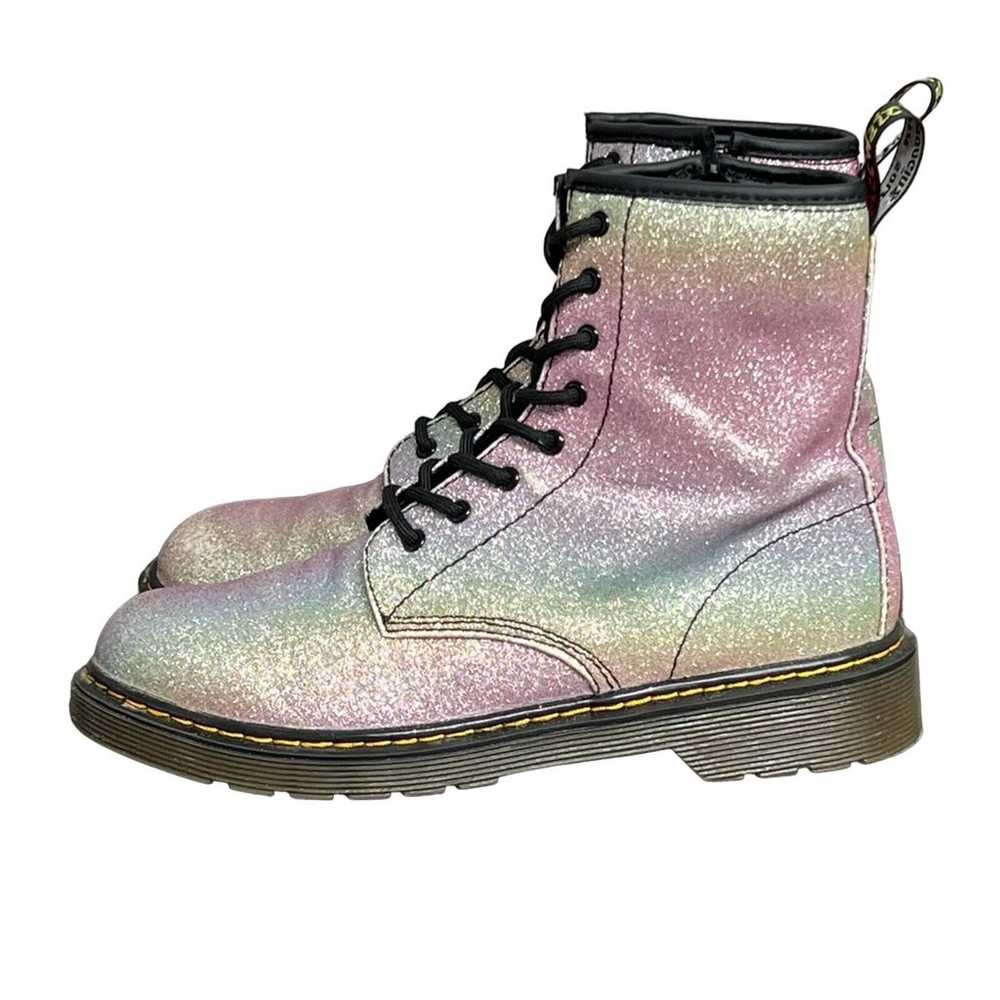 Dr. Martens Glitter Lace Up Boot 1460 Rainbow Gli… - image 1