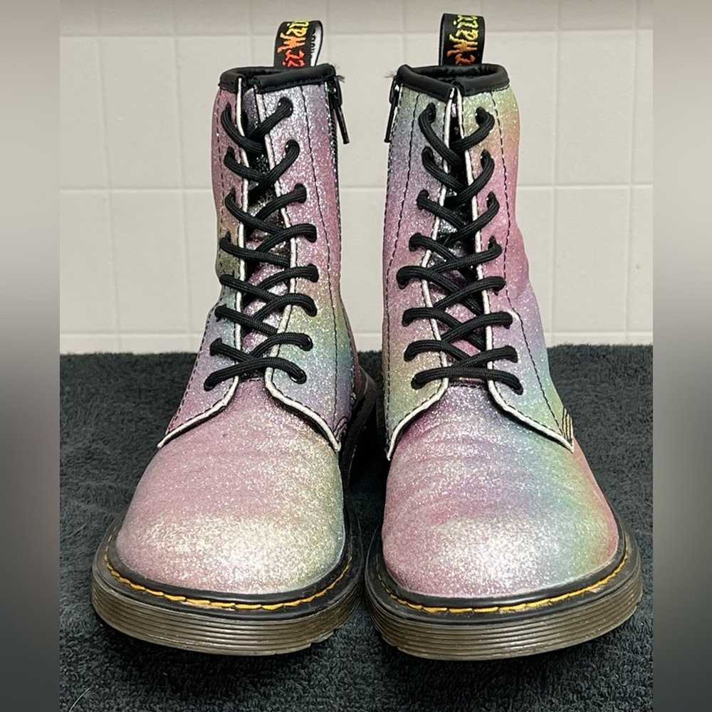 Dr. Martens Glitter Lace Up Boot 1460 Rainbow Gli… - image 3